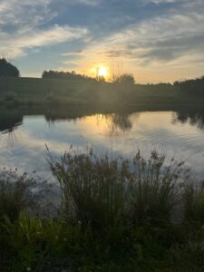 Scenic view of Mike's Pond in Nelson, NY, the beautiful natural setting for the psychic and wellness fair