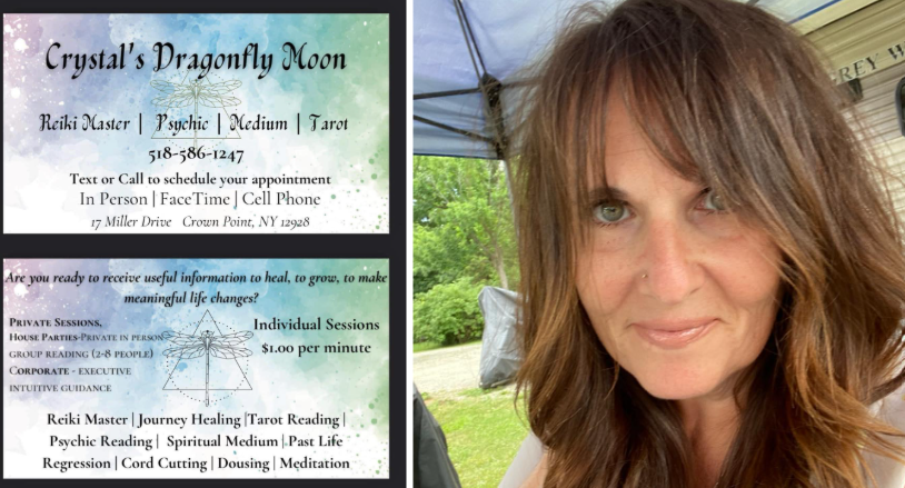 Crystal's Dragonfly Moon logo